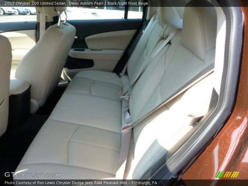 Deep Auburn Pearl / Black/Light Frost Beige 2013 Chrysler 200 Limited Sedan