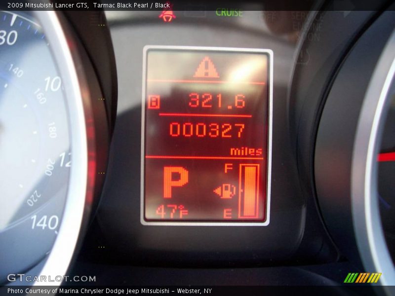 Tarmac Black Pearl / Black 2009 Mitsubishi Lancer GTS