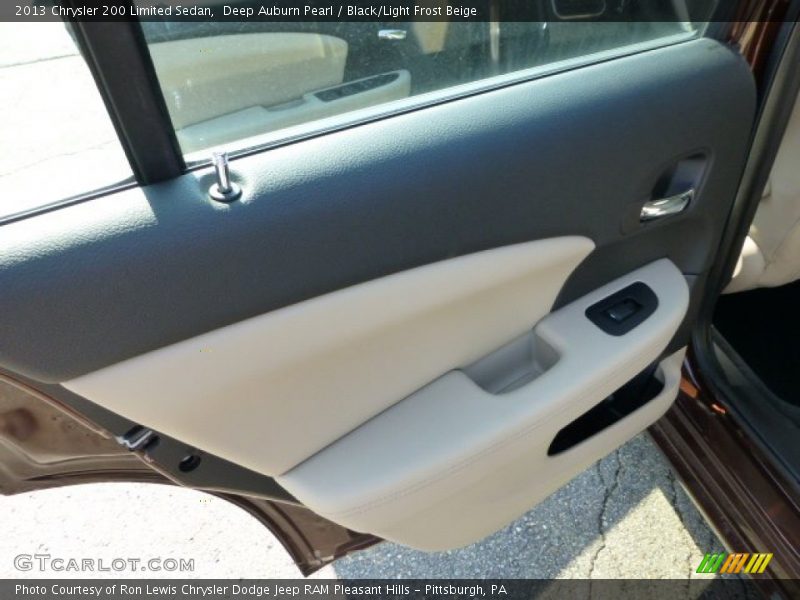 Deep Auburn Pearl / Black/Light Frost Beige 2013 Chrysler 200 Limited Sedan
