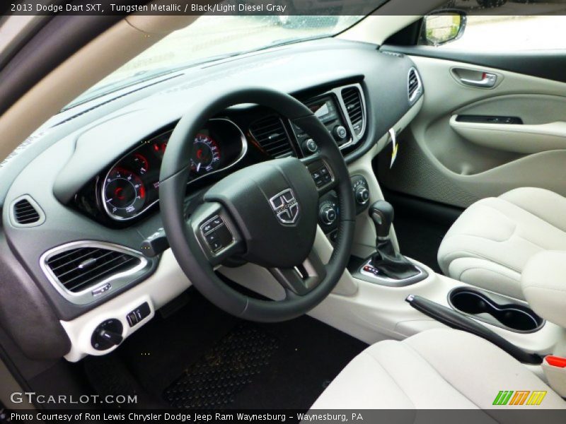 Tungsten Metallic / Black/Light Diesel Gray 2013 Dodge Dart SXT
