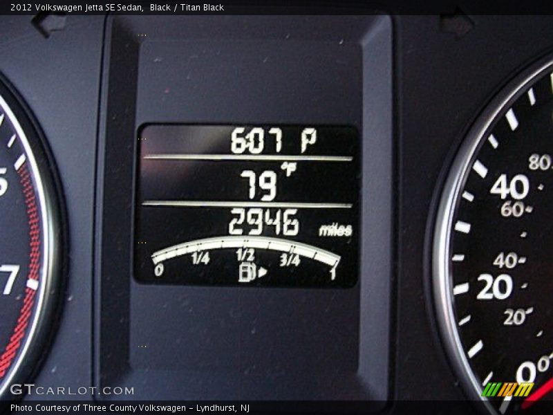 Black / Titan Black 2012 Volkswagen Jetta SE Sedan