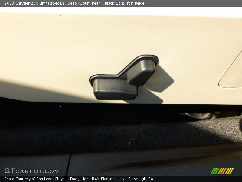 Deep Auburn Pearl / Black/Light Frost Beige 2013 Chrysler 200 Limited Sedan