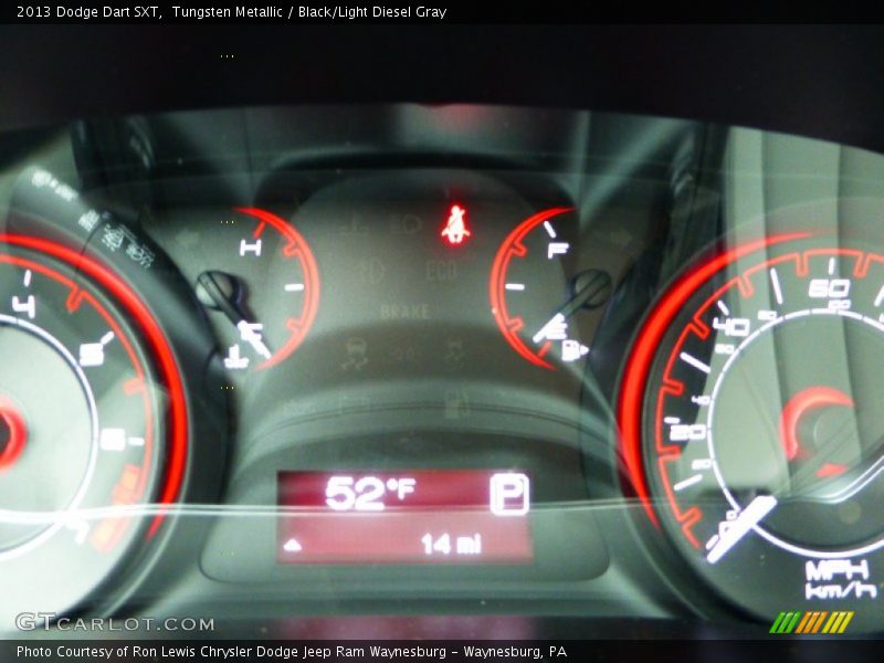 Tungsten Metallic / Black/Light Diesel Gray 2013 Dodge Dart SXT