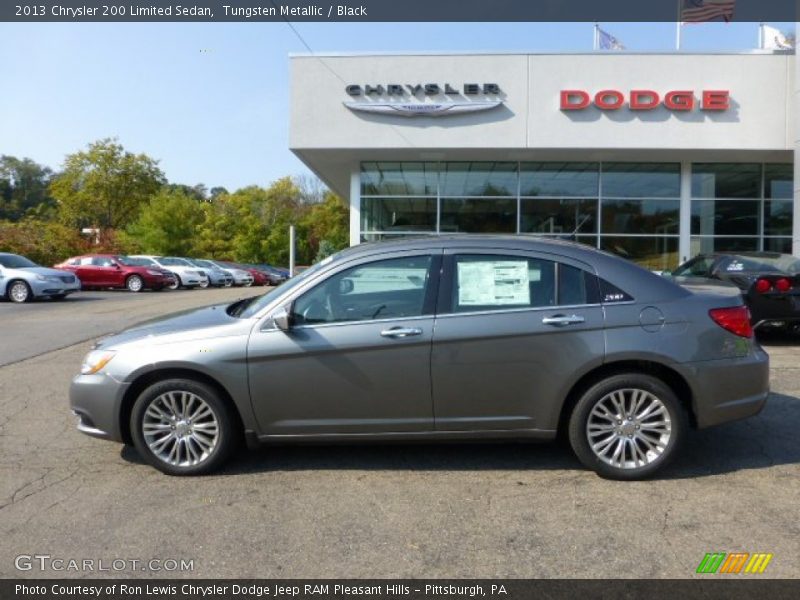 Tungsten Metallic / Black 2013 Chrysler 200 Limited Sedan