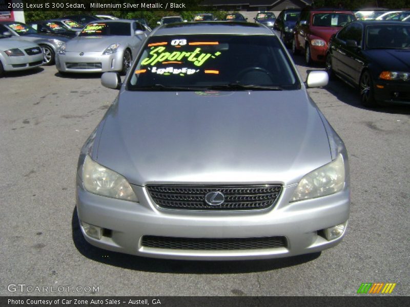 Millennium Silver Metallic / Black 2003 Lexus IS 300 Sedan