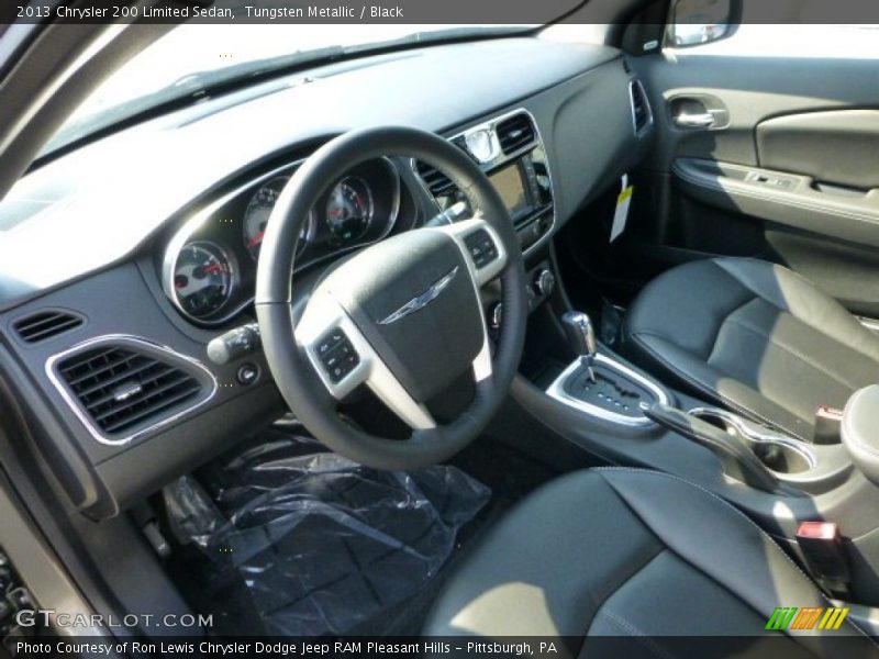 Tungsten Metallic / Black 2013 Chrysler 200 Limited Sedan