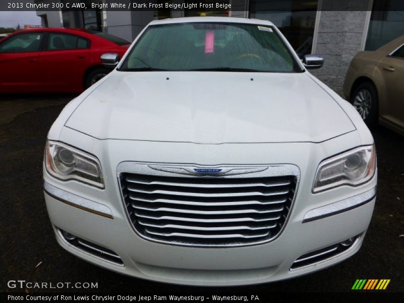 Bright White / Dark Frost Beige/Light Frost Beige 2013 Chrysler 300 C AWD