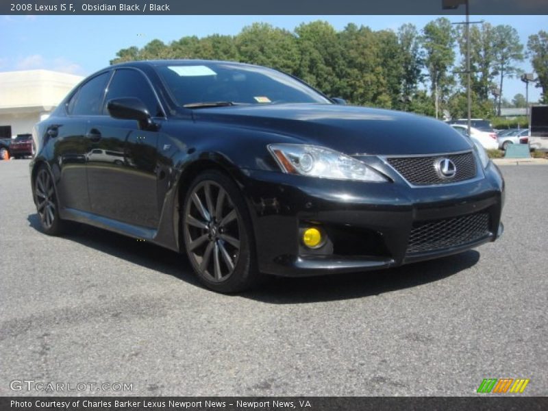 Obsidian Black / Black 2008 Lexus IS F