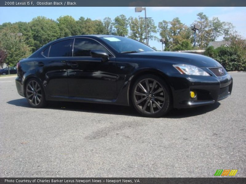 Obsidian Black / Black 2008 Lexus IS F