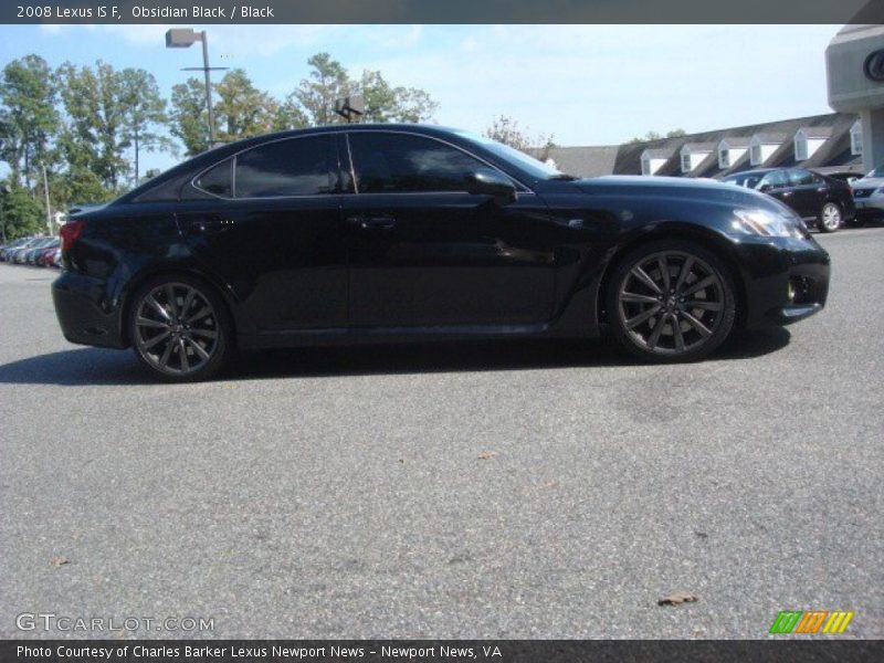 Obsidian Black / Black 2008 Lexus IS F