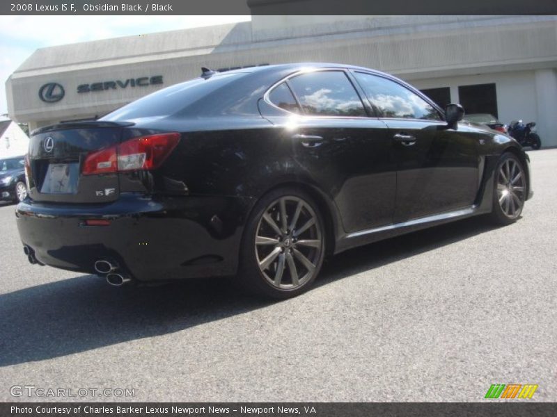 Obsidian Black / Black 2008 Lexus IS F