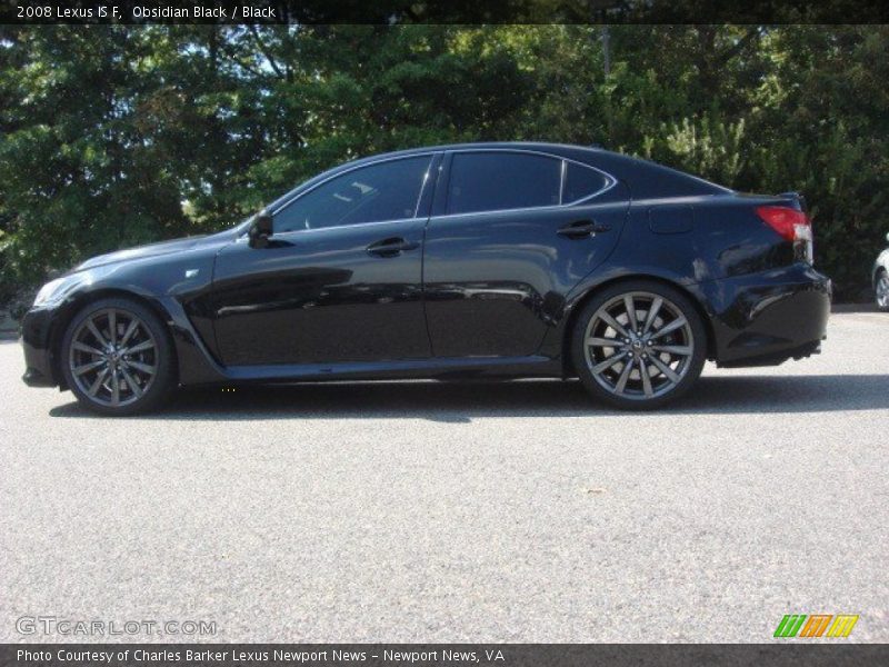 Obsidian Black / Black 2008 Lexus IS F