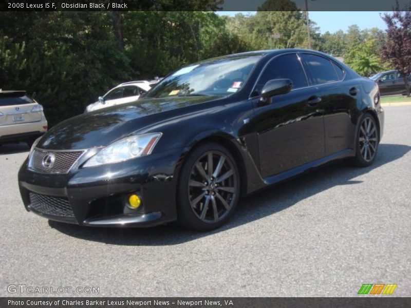 Obsidian Black / Black 2008 Lexus IS F
