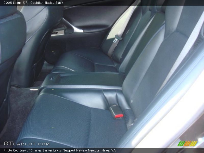 Obsidian Black / Black 2008 Lexus IS F