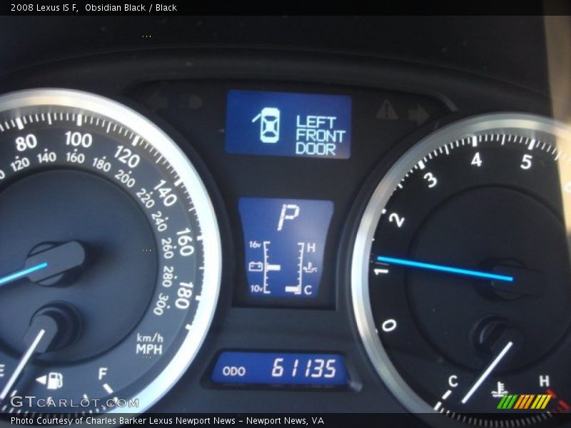 Obsidian Black / Black 2008 Lexus IS F