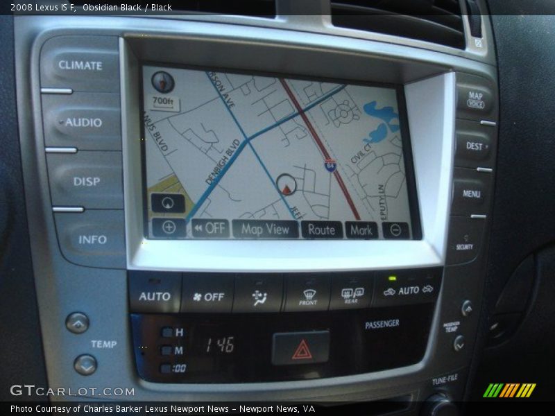 Obsidian Black / Black 2008 Lexus IS F