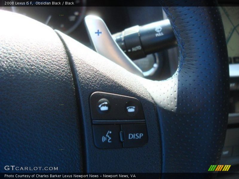 Obsidian Black / Black 2008 Lexus IS F