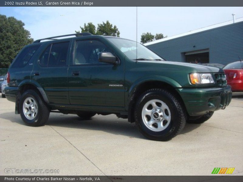 Garden Green Mica / Beige 2002 Isuzu Rodeo LS