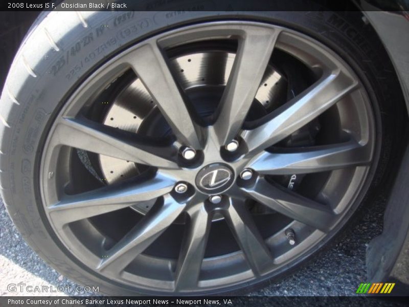 Obsidian Black / Black 2008 Lexus IS F