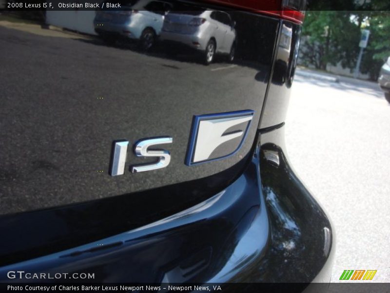 Obsidian Black / Black 2008 Lexus IS F