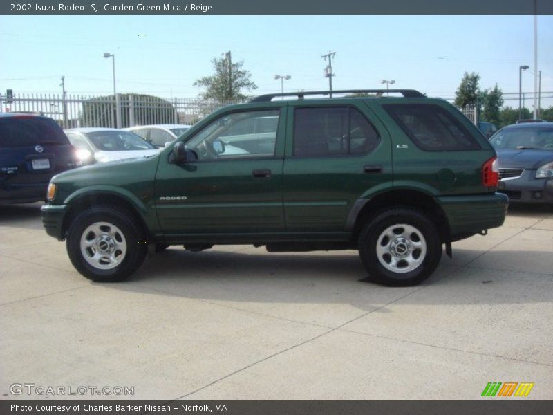 Garden Green Mica / Beige 2002 Isuzu Rodeo LS