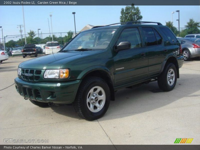 Garden Green Mica / Beige 2002 Isuzu Rodeo LS