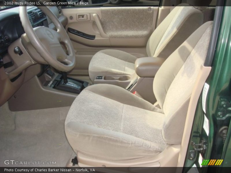 Front Seat of 2002 Rodeo LS