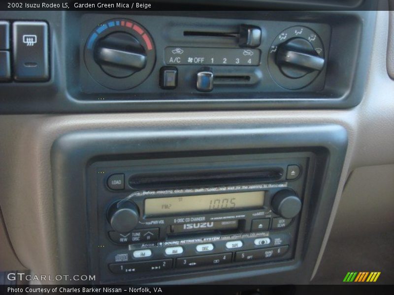 Controls of 2002 Rodeo LS