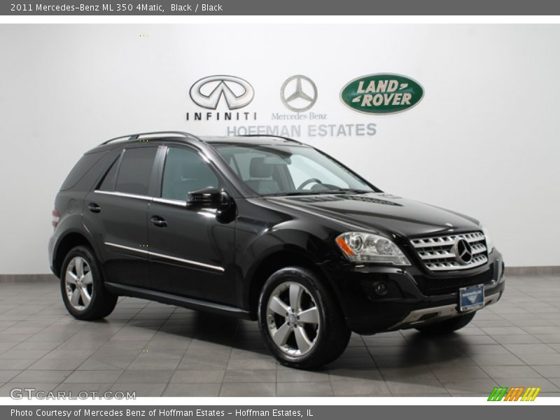 Black / Black 2011 Mercedes-Benz ML 350 4Matic