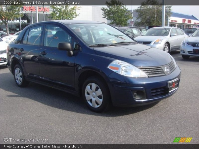 Blue Onyx / Charcoal 2009 Nissan Versa 1.6 Sedan