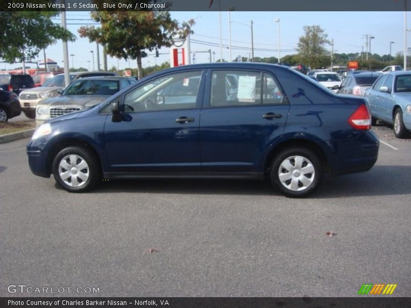Blue Onyx / Charcoal 2009 Nissan Versa 1.6 Sedan