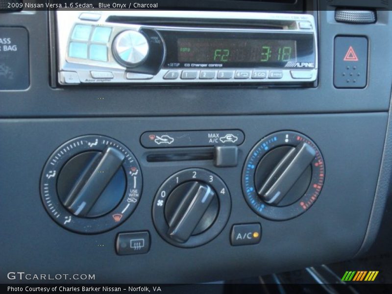 Blue Onyx / Charcoal 2009 Nissan Versa 1.6 Sedan
