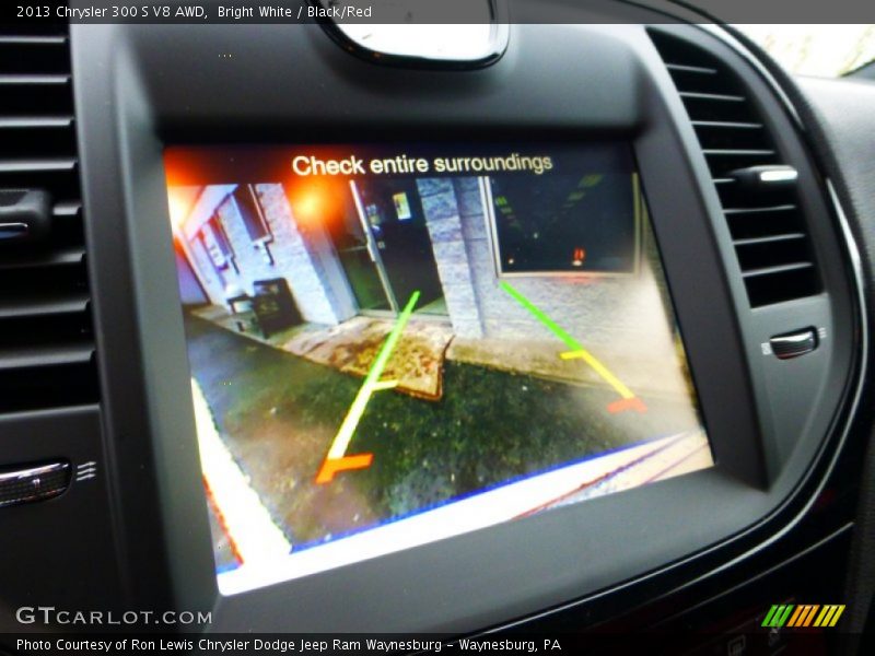 Bright White / Black/Red 2013 Chrysler 300 S V8 AWD