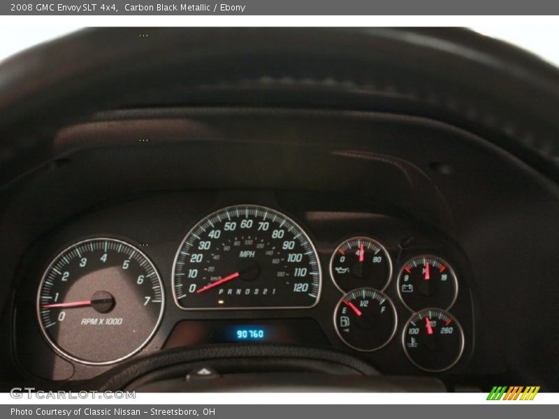 Carbon Black Metallic / Ebony 2008 GMC Envoy SLT 4x4