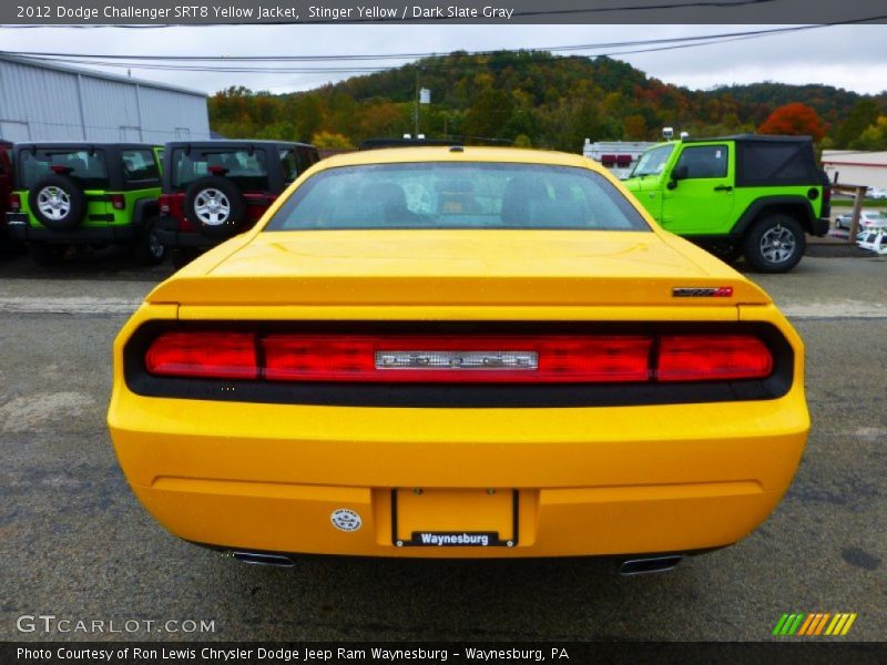 Stinger Yellow / Dark Slate Gray 2012 Dodge Challenger SRT8 Yellow Jacket