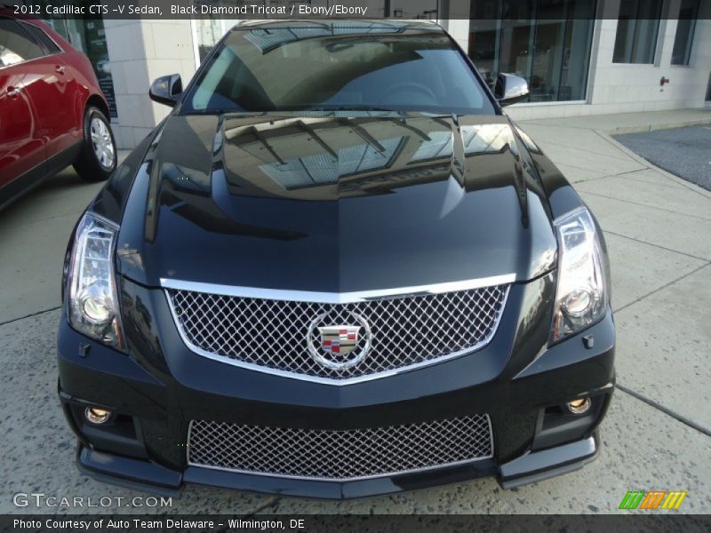 Black Diamond Tricoat / Ebony/Ebony 2012 Cadillac CTS -V Sedan