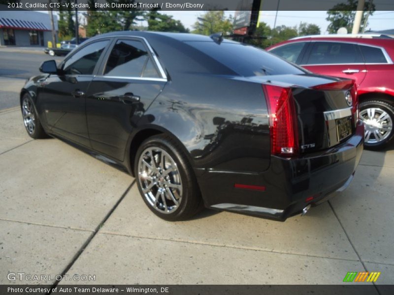 Black Diamond Tricoat / Ebony/Ebony 2012 Cadillac CTS -V Sedan