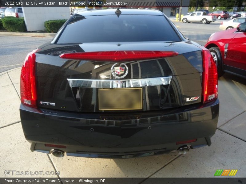 Black Diamond Tricoat / Ebony/Ebony 2012 Cadillac CTS -V Sedan