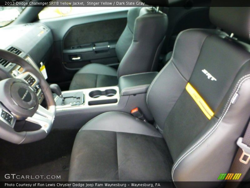 Front Seat of 2012 Challenger SRT8 Yellow Jacket