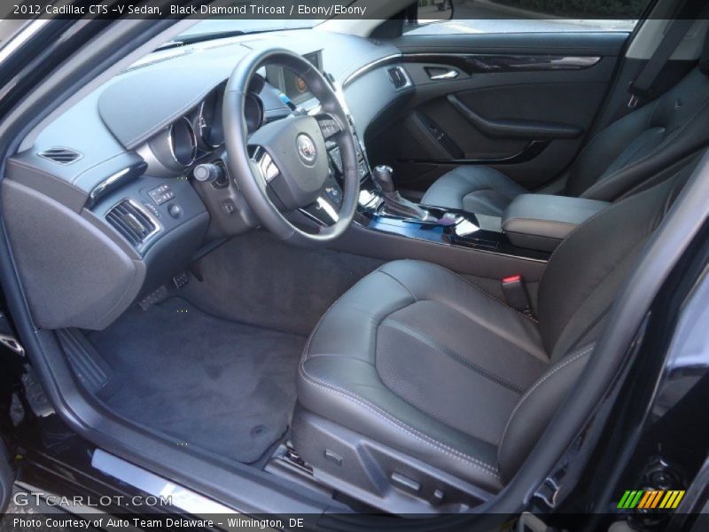 Black Diamond Tricoat / Ebony/Ebony 2012 Cadillac CTS -V Sedan