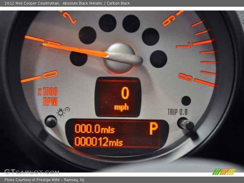 Absolute Black Metallic / Carbon Black 2012 Mini Cooper Countryman