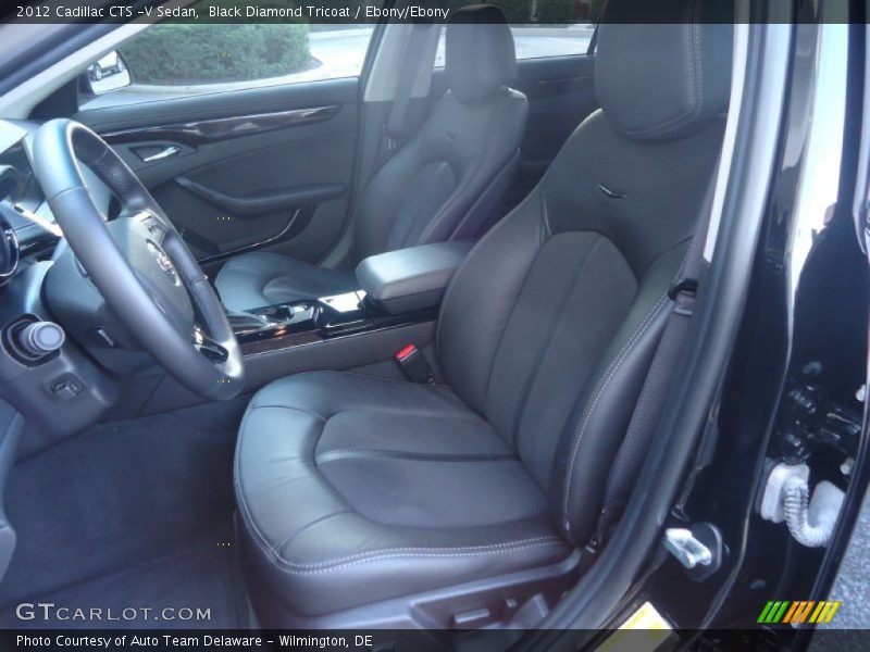 Black Diamond Tricoat / Ebony/Ebony 2012 Cadillac CTS -V Sedan