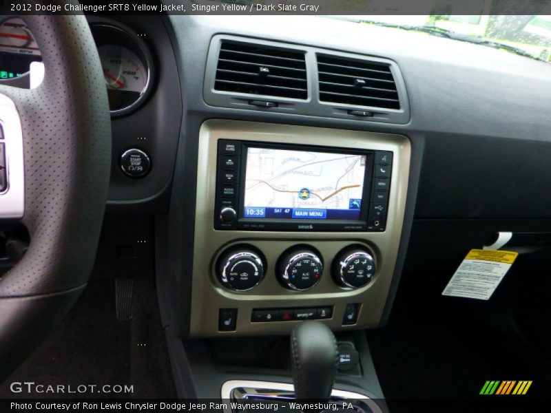 Stinger Yellow / Dark Slate Gray 2012 Dodge Challenger SRT8 Yellow Jacket