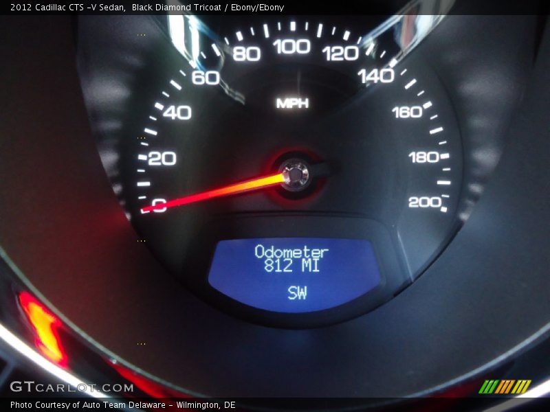 Black Diamond Tricoat / Ebony/Ebony 2012 Cadillac CTS -V Sedan
