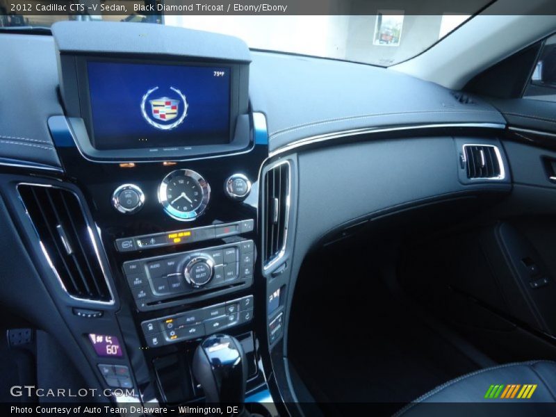 Black Diamond Tricoat / Ebony/Ebony 2012 Cadillac CTS -V Sedan