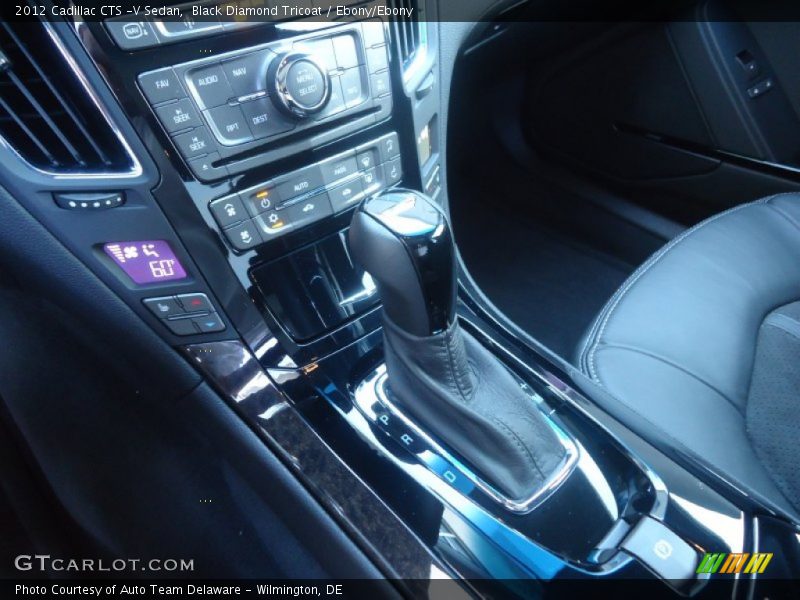 Black Diamond Tricoat / Ebony/Ebony 2012 Cadillac CTS -V Sedan