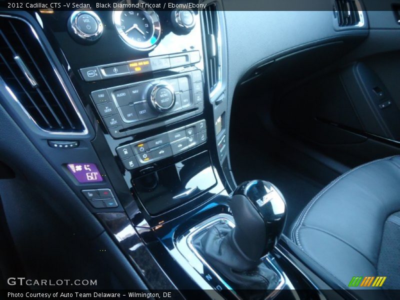 Black Diamond Tricoat / Ebony/Ebony 2012 Cadillac CTS -V Sedan