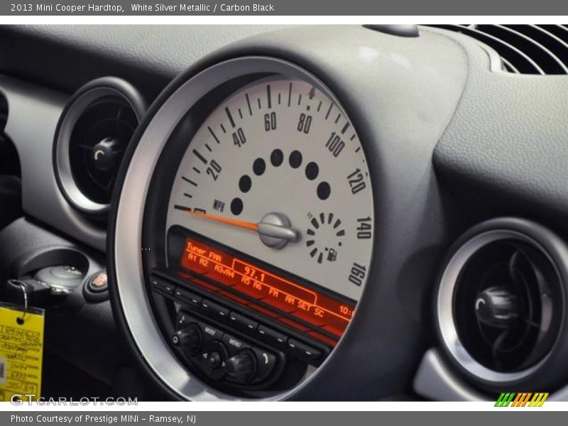 White Silver Metallic / Carbon Black 2013 Mini Cooper Hardtop