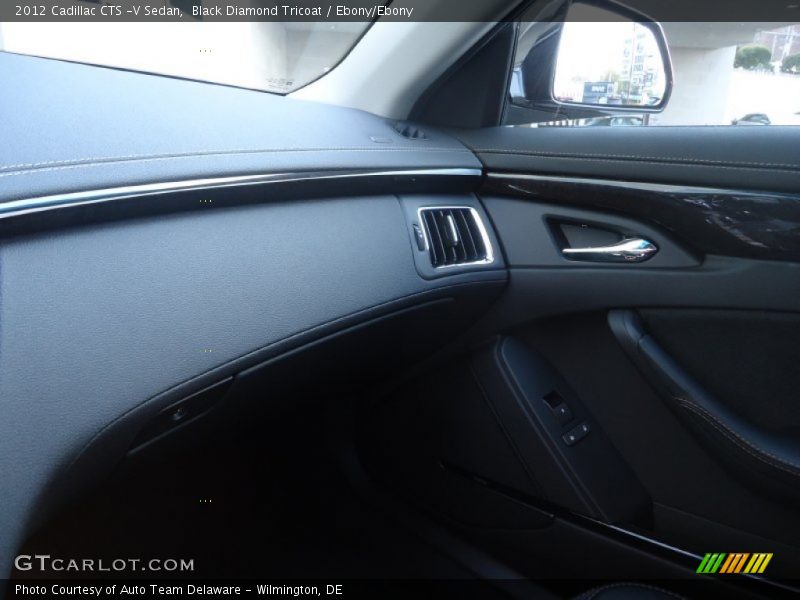 Black Diamond Tricoat / Ebony/Ebony 2012 Cadillac CTS -V Sedan