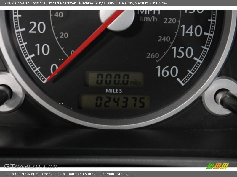 Machine Gray / Dark Slate Gray/Medium Slate Gray 2007 Chrysler Crossfire Limited Roadster